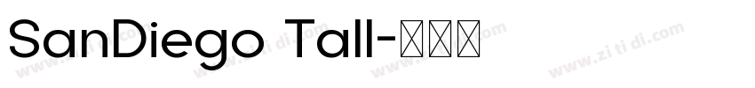 SanDiego Tall字体转换